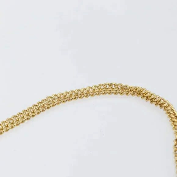 Christian Dior Trotter Canvas Chain Shoulder Bag Black Gold Auth - Picture 9 of 15